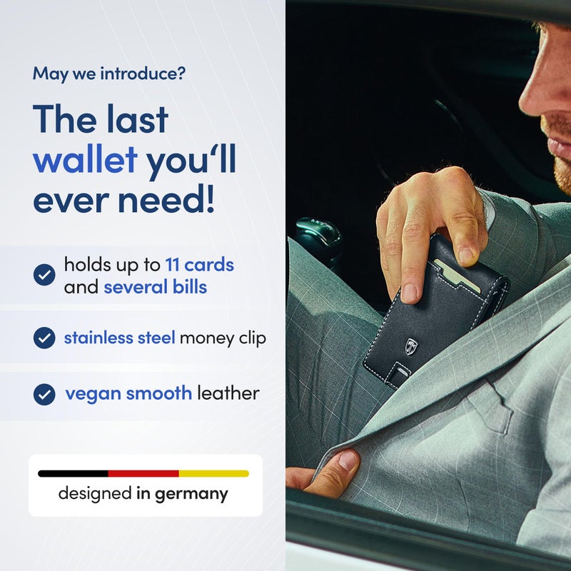 TRAVANDO Mens Wallet with Money Clip AUSTIN RFID Blocking Bifold Credit Card Holder for Men with Gift Box - Image 2